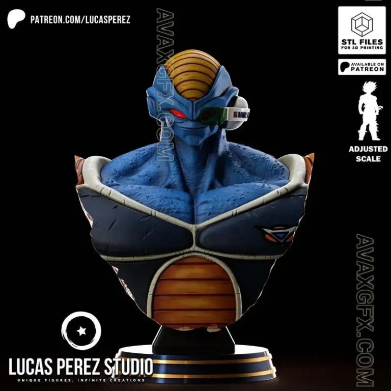 Lucas Perez – Burter – Ginyu Force Bust – STL 3D Model