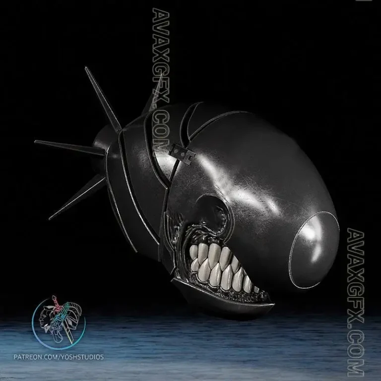 Reze Arc Bomb Girl Helmet – STL 3D Model