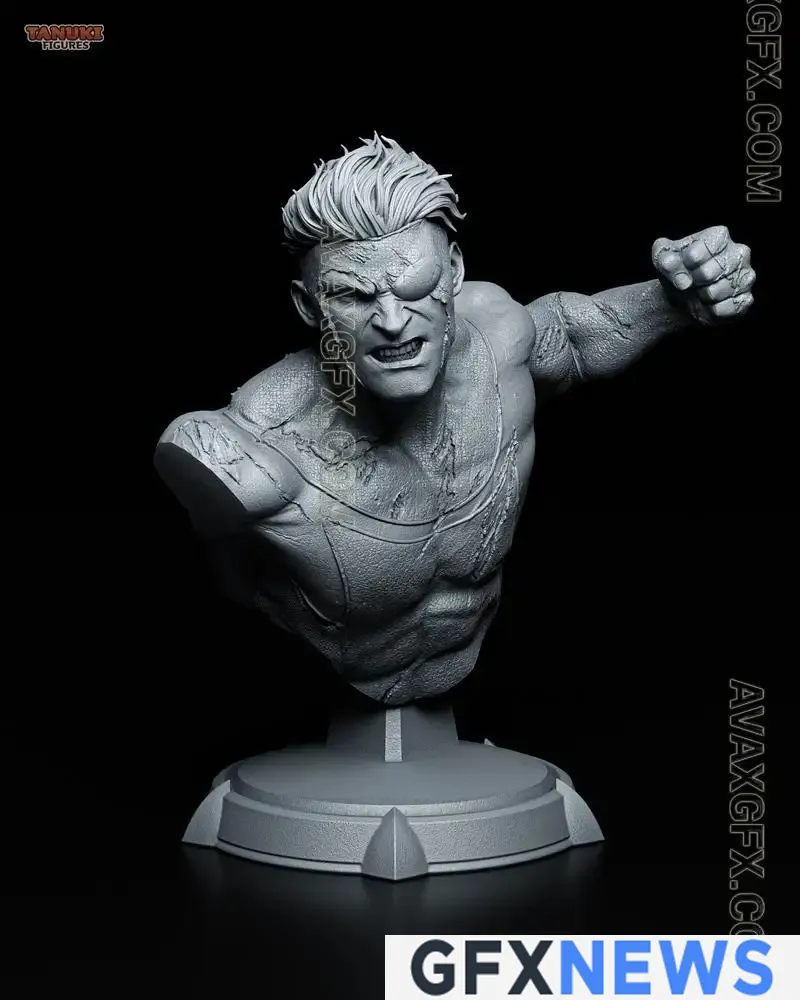 Tanuki Figures - Archer - Fatestay night Bust - STL 3D Model