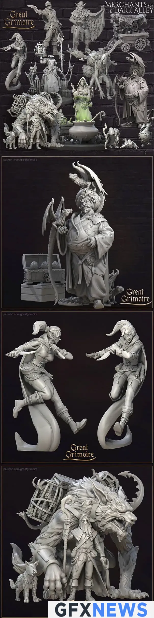 Great Grimoire – Merchants of the Dark Alley – 3D Print