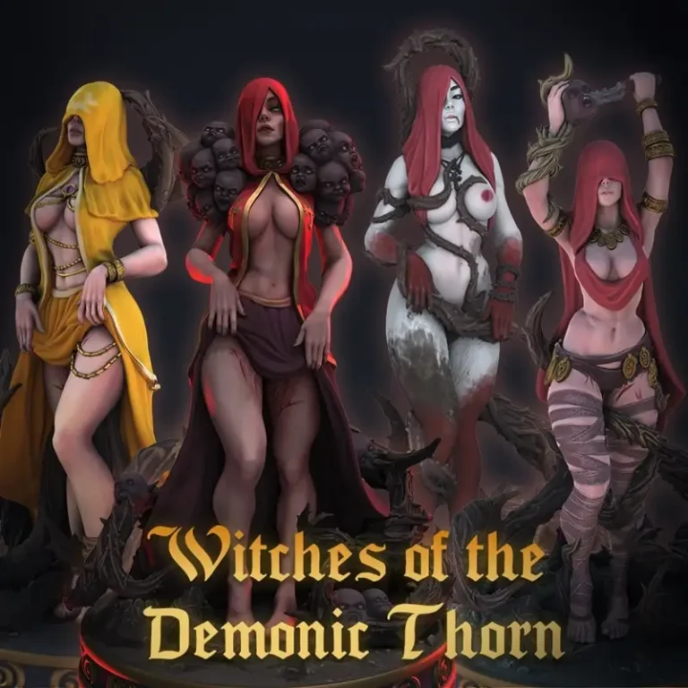 Astland - Witches of the Demonic Thorn Full set - STL 3D Model Astland – Witches of the Demonic Thorn Full set – STL 3D Model