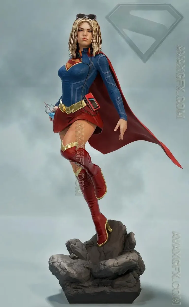 MCM3D - Super Alcok Girl - STL 3D Model MCM3D – Super Alcok Girl – STL 3D Model