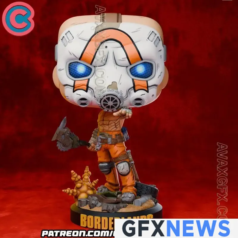 Chibi Land Figures - Psycho - STL 3D Model