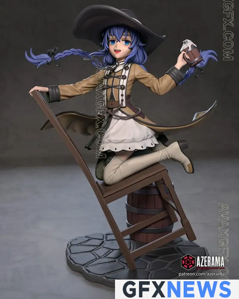 Chibi Land Figures - Psycho - STL 3D Model