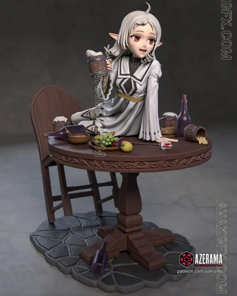 Azerana - Mushoku tensei - Sylphie - STL 3D Model Azerana – Mushoku tensei – Sylphie – STL 3D Model