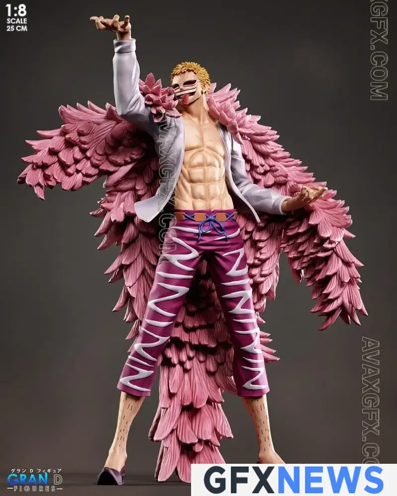 Gran D. Figures - Doflamingo - One Piece - STL 3D Model