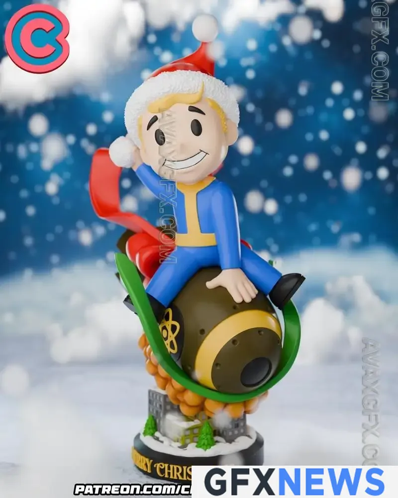 Chibi Land Figures - Vault Boy - STL 3D Model