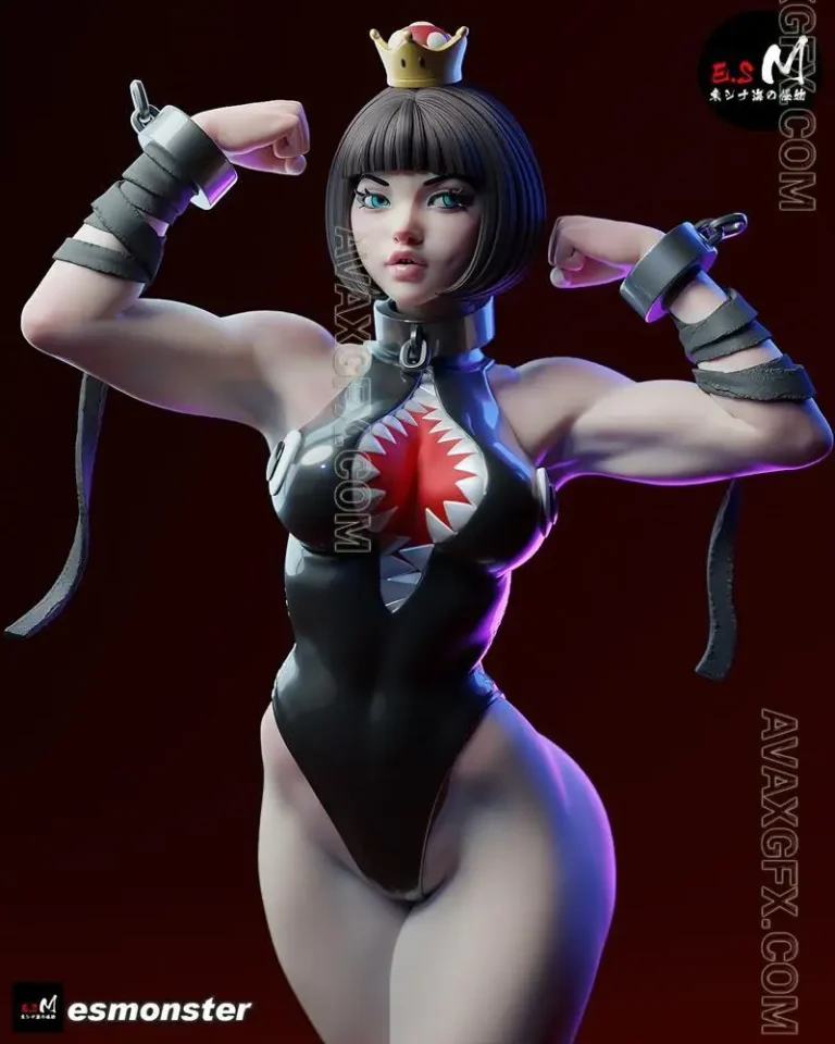 E.S Monster - Chompette Fitness Ver - STL 3D Model E.S Monster – Chompette Fitness Ver – STL 3D Model