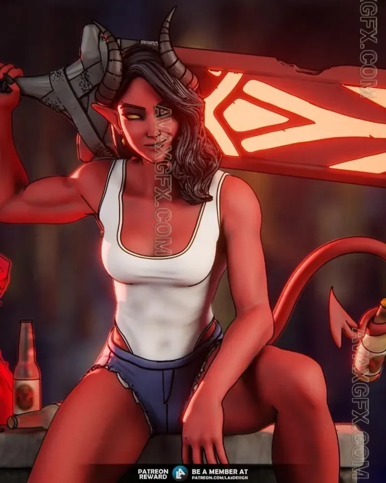 LA3Design - Dispatch - Malevola - STL 3D Model LA3Design – Dispatch – Malevola – STL 3D Model