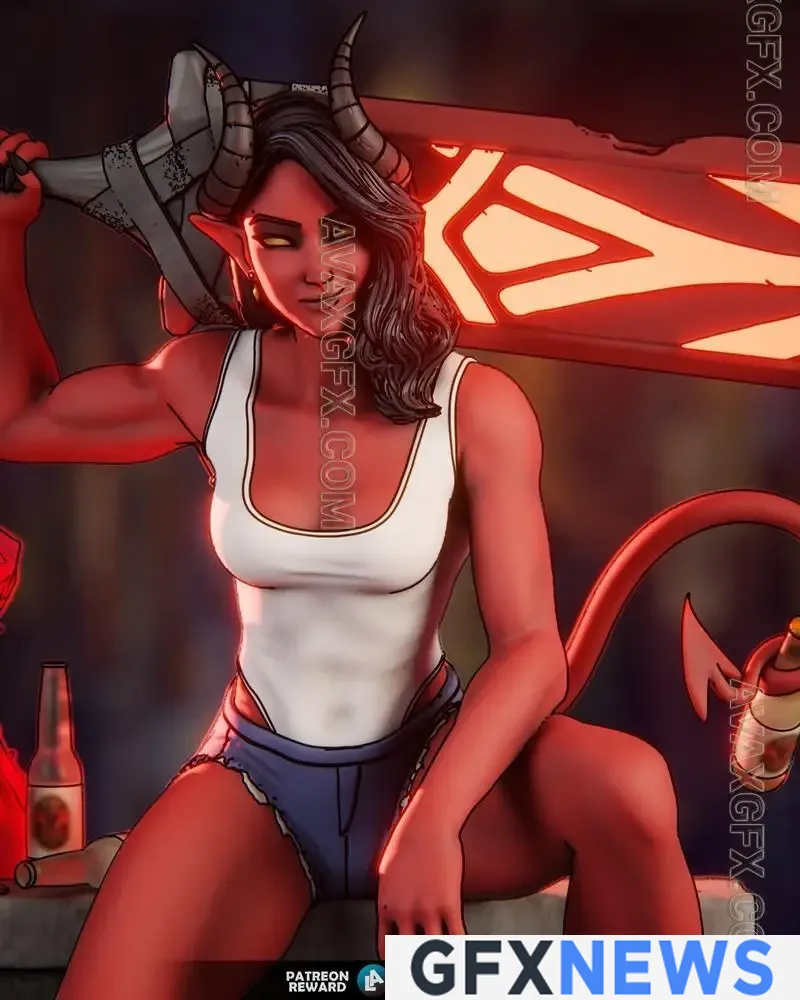 LA3Design - Dispatch - Malevola - STL 3D Model