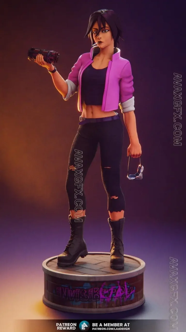 LA3Design - Dispatch - Invisigal - STL 3D Model LA3Design – Dispatch – Invisigal – STL 3D Model